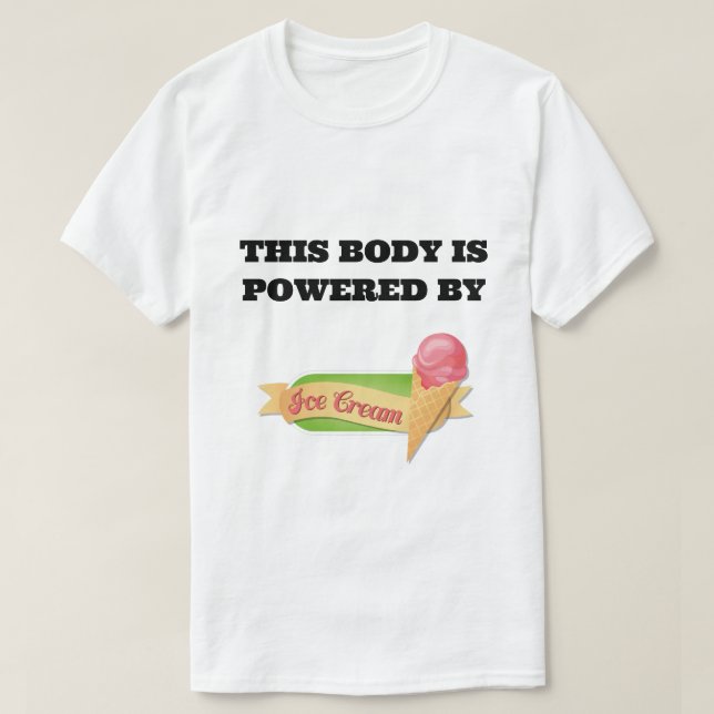 Vitt T-skikt med svart bokstäver T Shirt (Design framsida)
