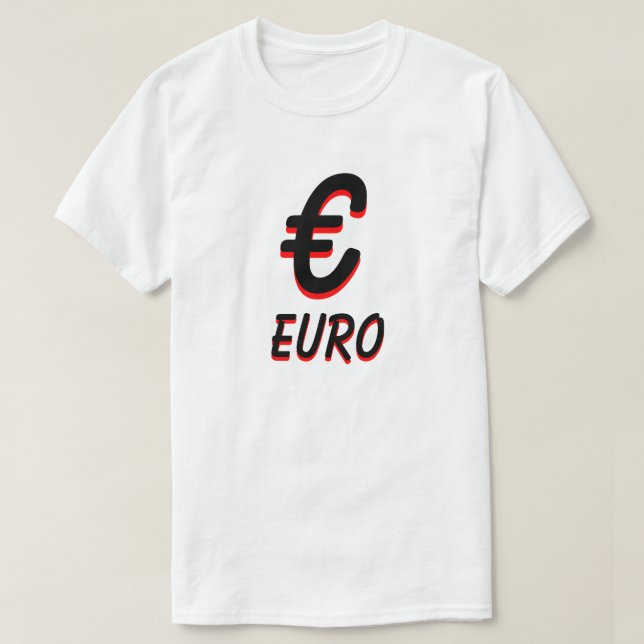 €, vitt tee shirt (Design framsida)