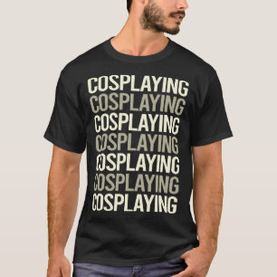 Vitt textcosplay Cosplay Cosplayer T Shirt