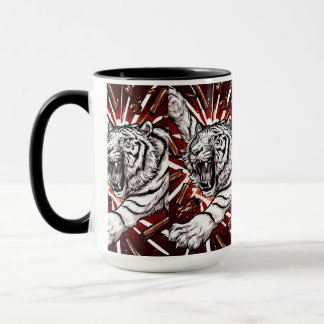 Vitt Tiger Uppstigning Mugg