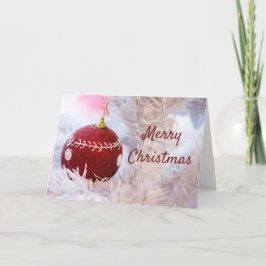 Vitt Träd och Personlig för prydnadsföremål Helgkort