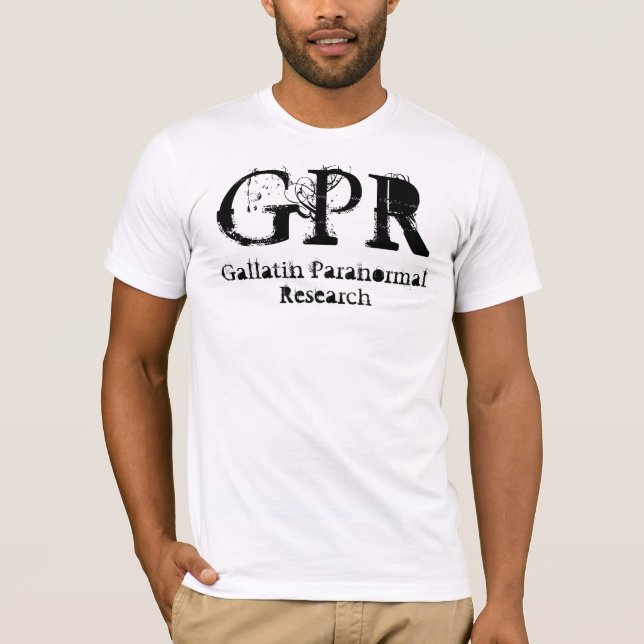 VitT-tröja för GPR Classyfont T Shirt (Framsida)