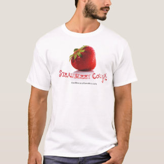 VitT-tröja för JORDGUBBE COUGH™ Tee Shirt