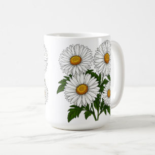 Vitt tusenskönans kluster kaffemugg