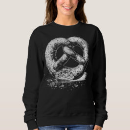 Vitt utskrivet vanligt skal Pretzel T Shirt