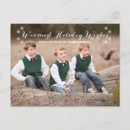 Vitt varmaste Önskemål-vykort för foto Helg Vykort