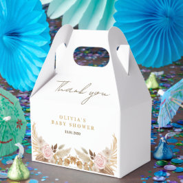 Vitt vattenfärgsblomma Blomsterbabyskal för ljus i Presentaskar