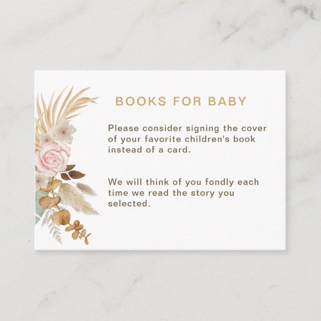 Vitt vattenfärgsblomma Blomsterbabyskal för ljus i Tilläggskort (Framsida)