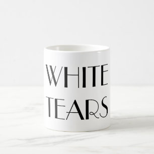 Vittårarmugg i utsmyckad text kaffemugg