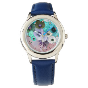 VITTEAL BLUE RO,ANEMONFLÖDEN MONOGRAM ARMBANDSUR