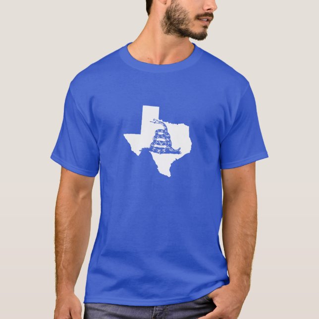 VitTexas Shape med den Gadsden ormen Tee (Framsida)