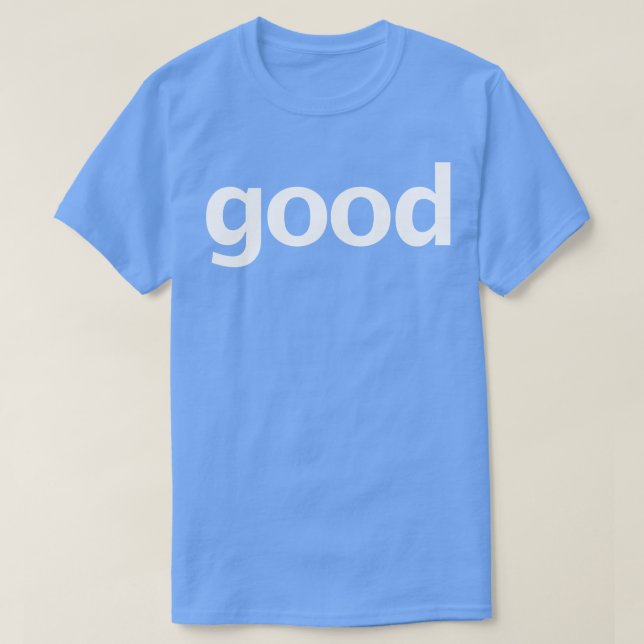 Vittext för bra minimal typografi t shirt (Design framsida)