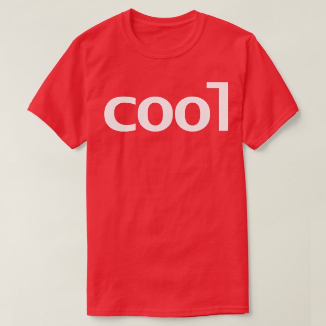 Vittext för coola med minimal typografi t shirt (Design framsida)