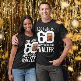 Vittext på 60 års födelsedag: 60 anpassningsbars f t shirt