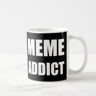 Vittextdesign för "Memorandumet Addict" Kaffemugg
