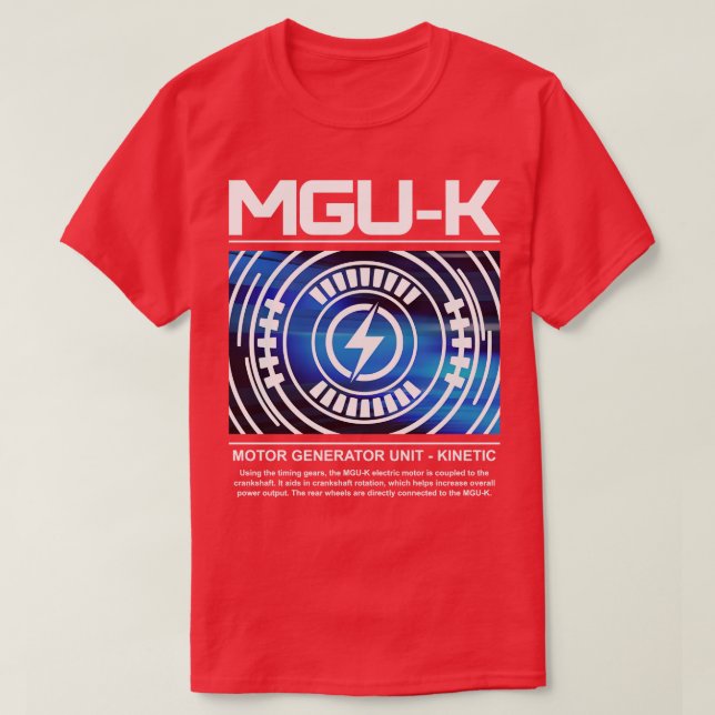 Vittextdesign för MGUK F1 Power Unit T Shirt (Design framsida)
