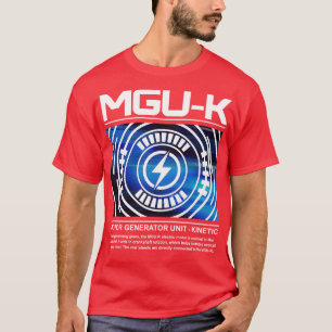Vittextdesign för MGUK F1 Power Unit T Shirt