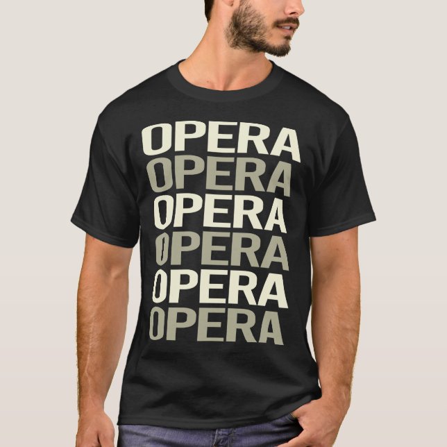Vittextopera T Shirt (Framsida)
