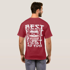 Vittexttext för pappa t shirt