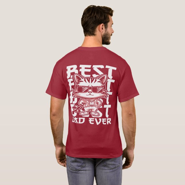 Vittexttext för pappa t shirt (Hel baksida)