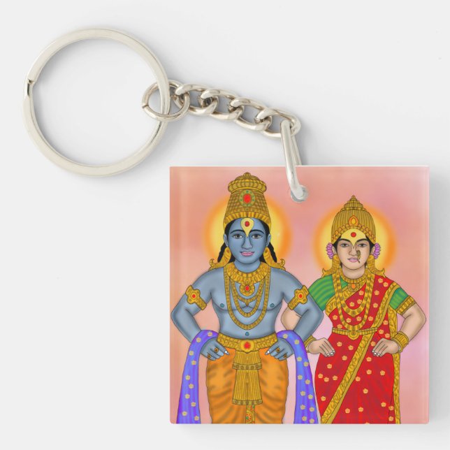 Vitthal Rukmini Keychain (Framsidan)
