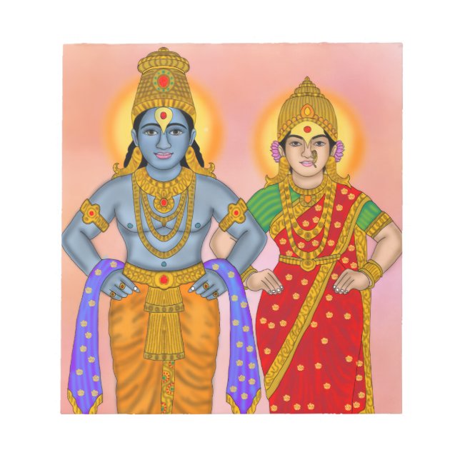 Vitthal Rukmini Pappersvaror Anteckningsblock (Framsida)