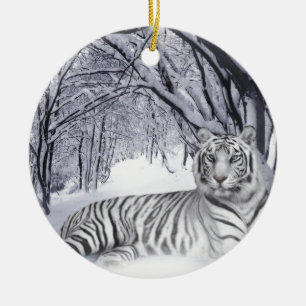 VITTIGER JULGRANSPRYDNAD KERAMIK