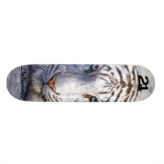 Vittigern stiger ombord mini skateboard bräda 18,7 cm
