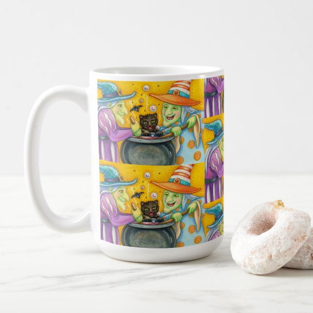 VITTMETODER, SVART KAT- OCH HALLOWEEN-BREW KAFFEMUGG (Med munk)