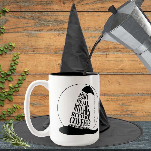 Vittnen före kaffe - Halloween Mugg (Witches Before Coffee Mug)