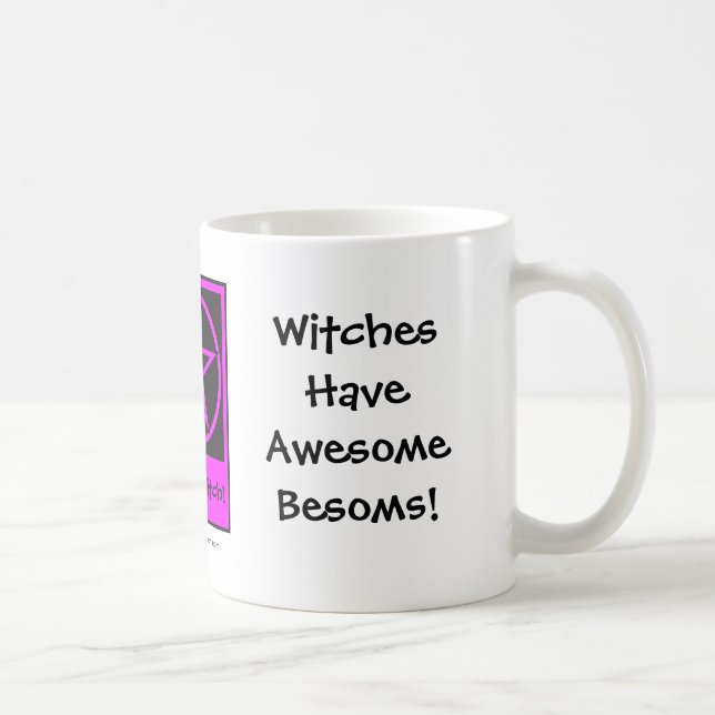 Vittnen har Fantastisk Besoms! Pagan Wiccan Kopp/M Kaffemugg (Höger)