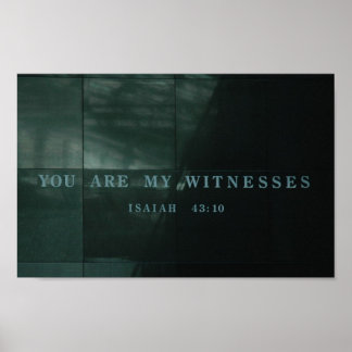 Vittnen Isaiah 43.10 Holocaust Museum Poster
