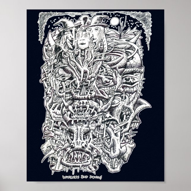 Vittnen och Djävulen Poster (Framsidan)