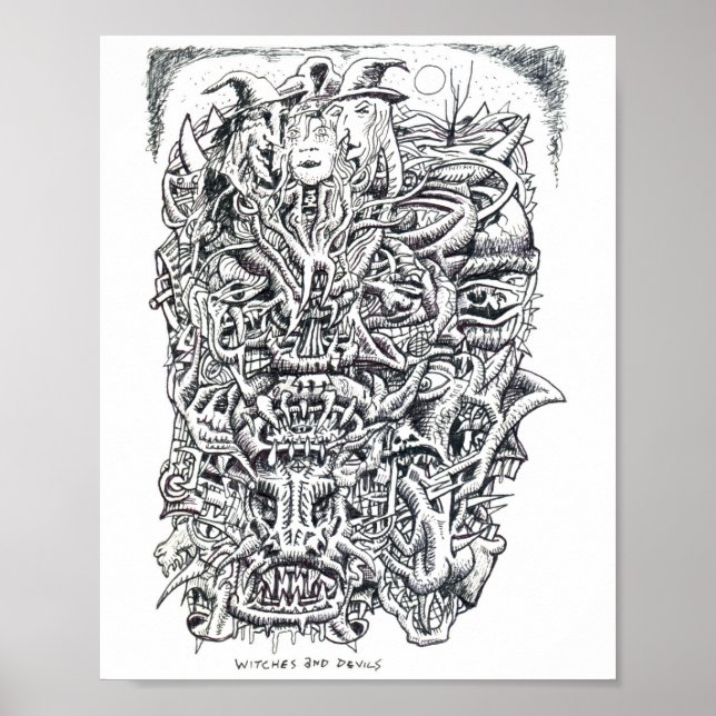 Vittnen och Djävulen Poster (Framsidan)