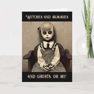 Vittnen och mamma och spöken, åh min Halloween Kort