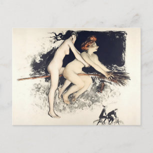 Vittnesmål av Jean Veber 1900 Vykort