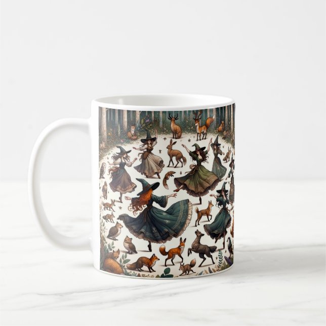 Vittnesmål Dans: Förtjusad skogshuggning Kaffemugg (Vänster)