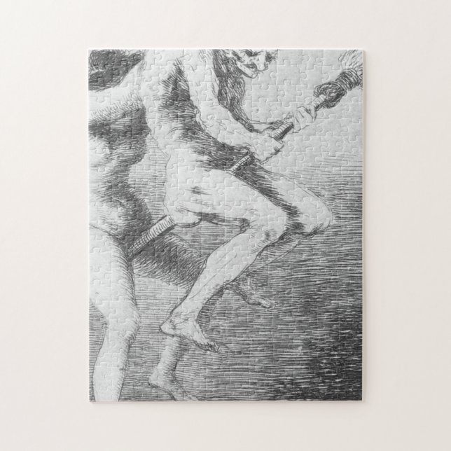 Vittnesmål om en broms från Francisco Goya Pussel (Vertikal)