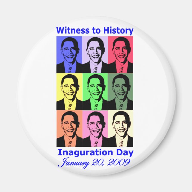 Vittnesmål till historien: Obama Inauguration Magnet (Framsidan)