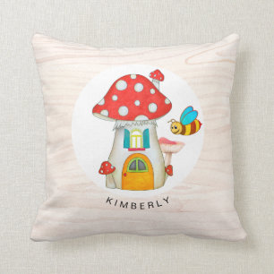 Vittoadstool Gnome Cottage Wooden Struktur Kudde