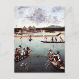 Vittore Carpaccio Hunting på lagunen Vykort