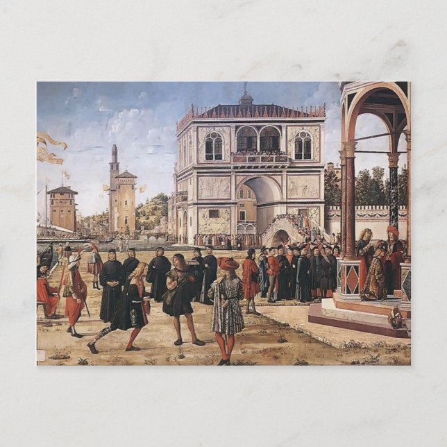 Vittore Carpaccio-Repatriering av ambassadörer Vykort (Framsida)
