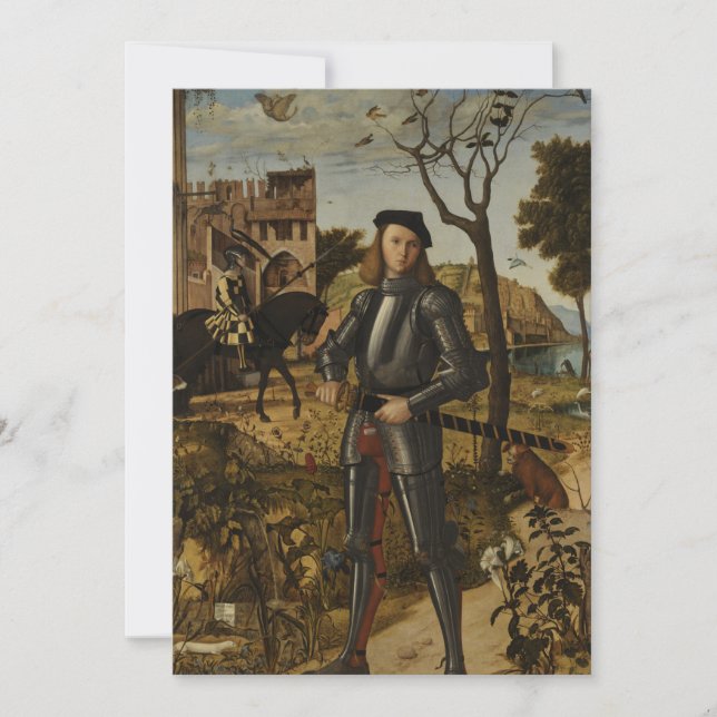 Vittore Carpaccio - Young Knight in a Ligcape (Framsida)