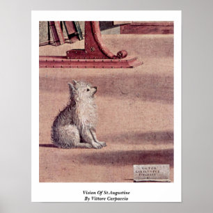 Vittore Carpaccios syn på St.Augustine Poster