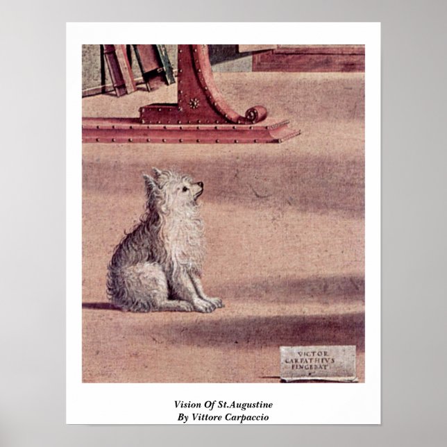 Vittore Carpaccios syn på St.Augustine Poster (Framsidan)