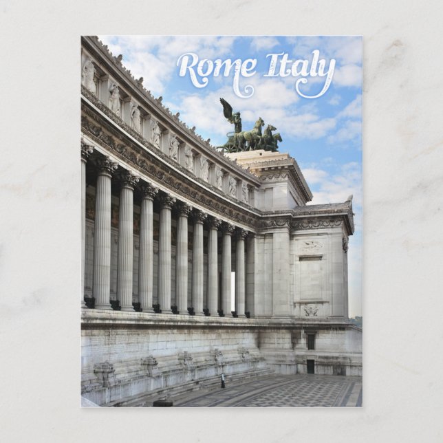 Vittorio Emanuele monument i Italien Rom Vykort (Framsida)