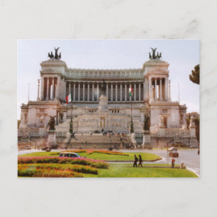 Vittorio Emmanuelle II, Piazza de Venezia, Roma Vykort