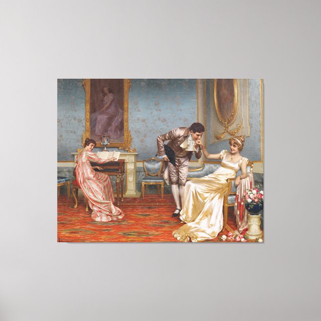 Vittorio Reggianini - Suitor: Canvas Art Print (Framsida)