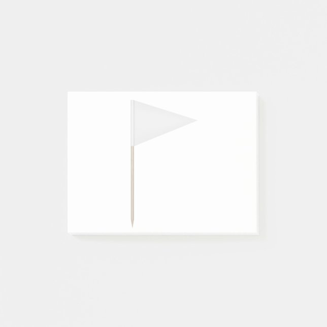 Vittriangeltandplockare Post-it Block (Framsida)