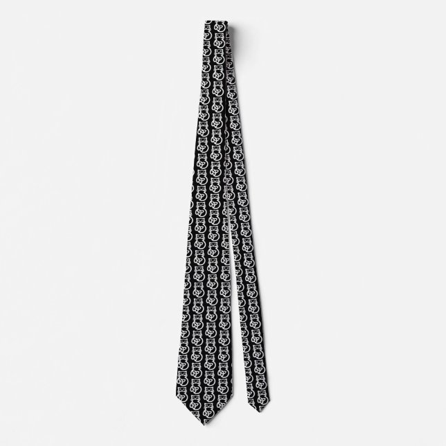 Vittrinitet Knot Celtic Cat Neck Tie Slips (Framsida)